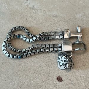 Heavy 925 LISA JENKS BRACELET RARE EUC